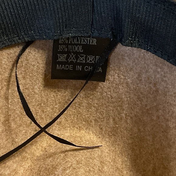Wool Tan Fedora Hat - Picture 7 of 8